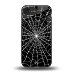 spider swirl back phone cover | glass case for iphone 16e