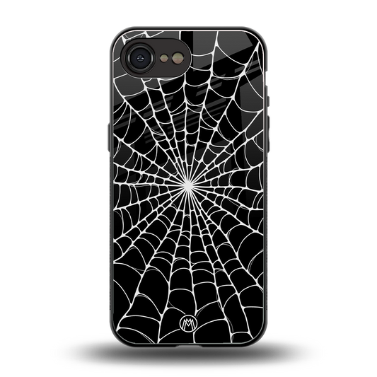 spider swirl back phone cover | glass case for iphone 16e