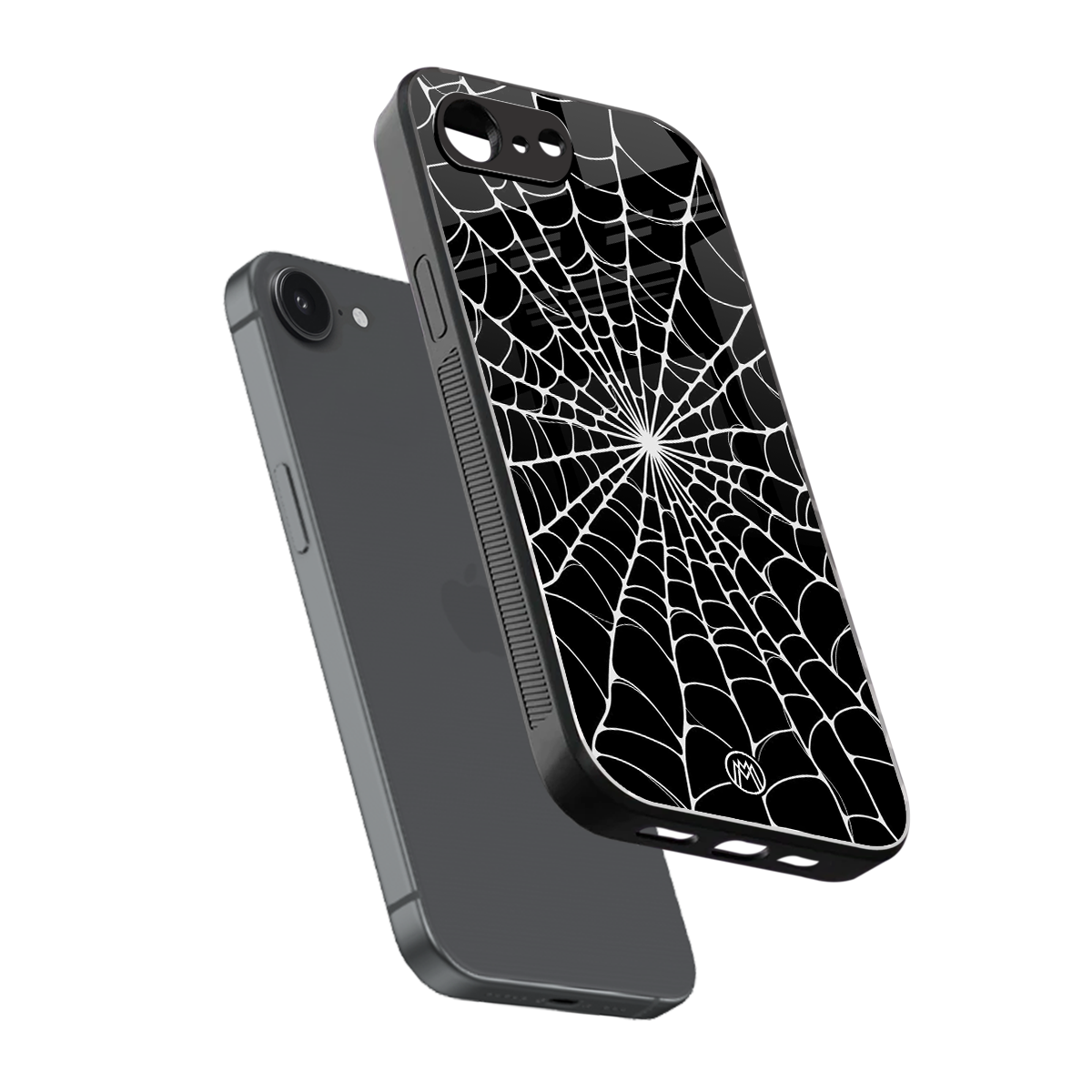 spider swirl back phone cover | glass case for iphone 16e