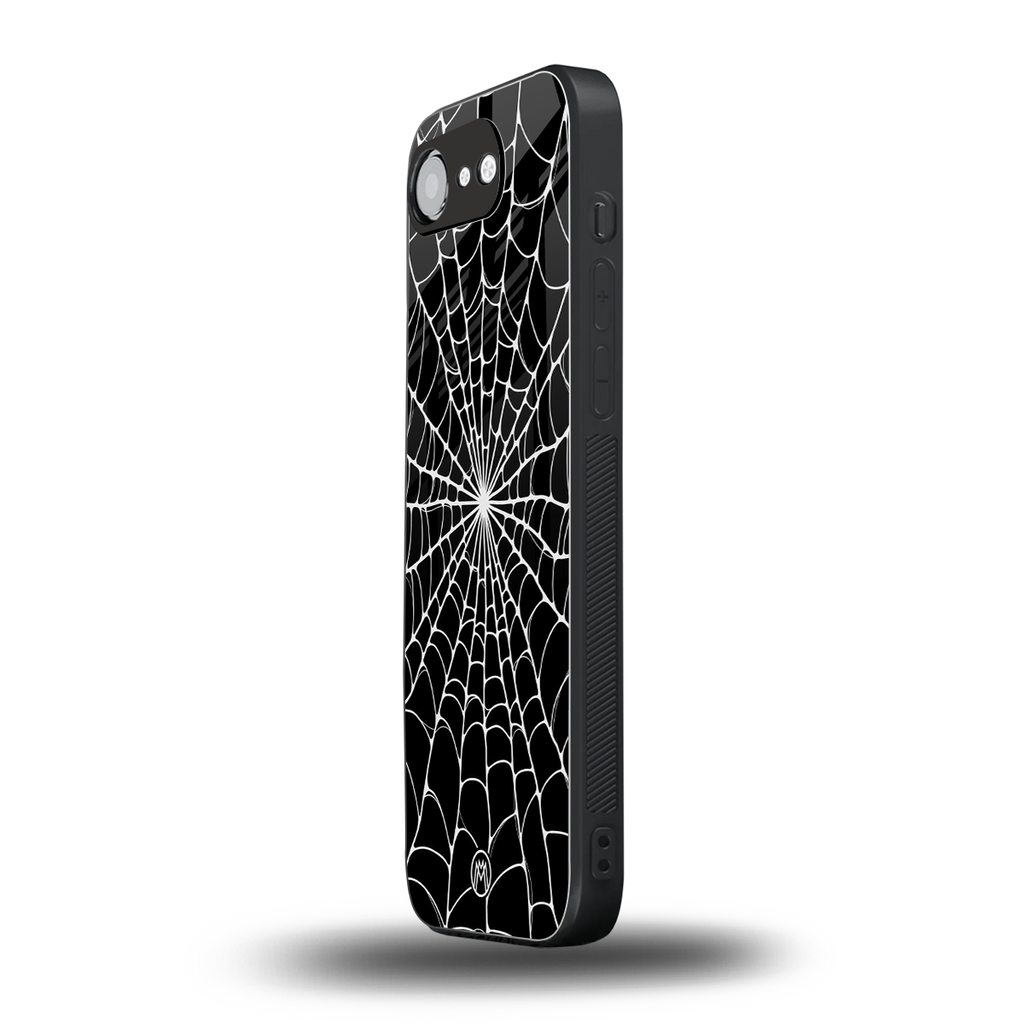 spider swirl back phone cover | glass case for iphone 16e