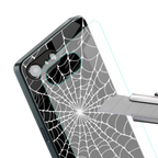 spider swirl back phone cover | glass case for iphone 16e