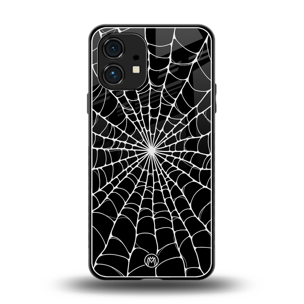 spider swirl back phone cover | glass case for nothing phone 1