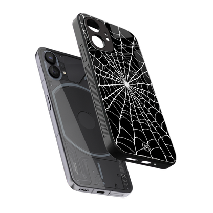 spider swirl back phone cover | glass case for nothing phone 1