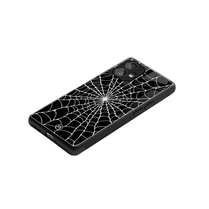 spider swirl back phone cover | glass case for nothing phone 1