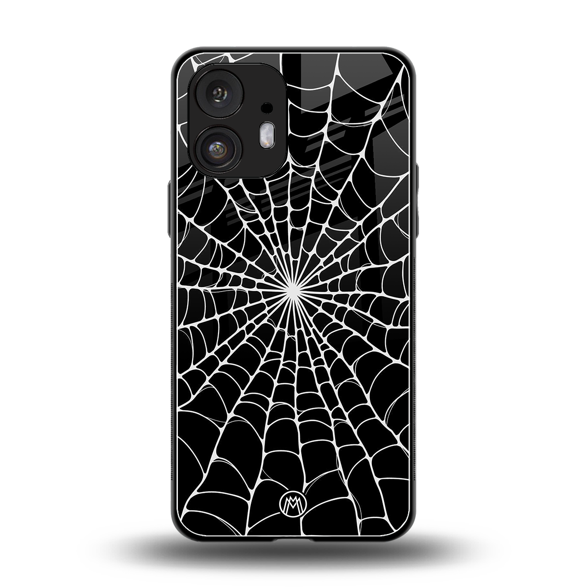 spider swirl back phone cover | glass case for nothing phone 2