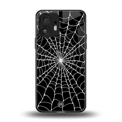 spider swirl back phone cover | glass case for nothing phone 2