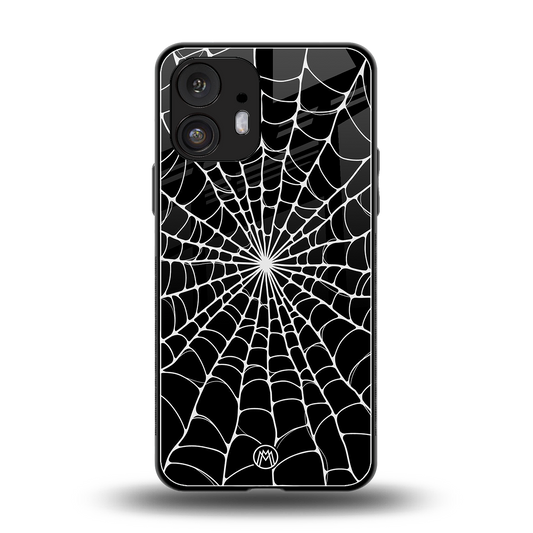 spider swirl back phone cover | glass case for nothing phone 2