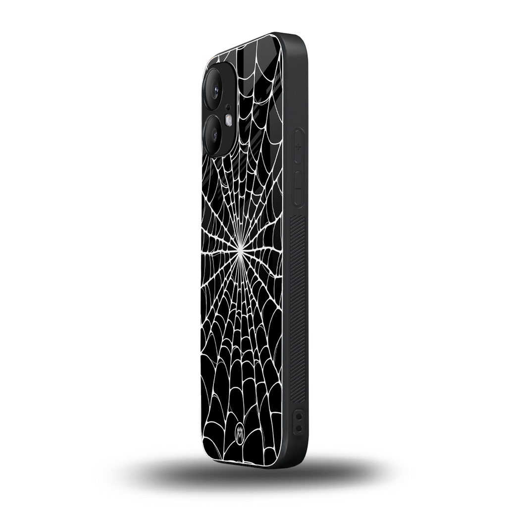 spider swirl back phone cover | glass case for nothing phone 2