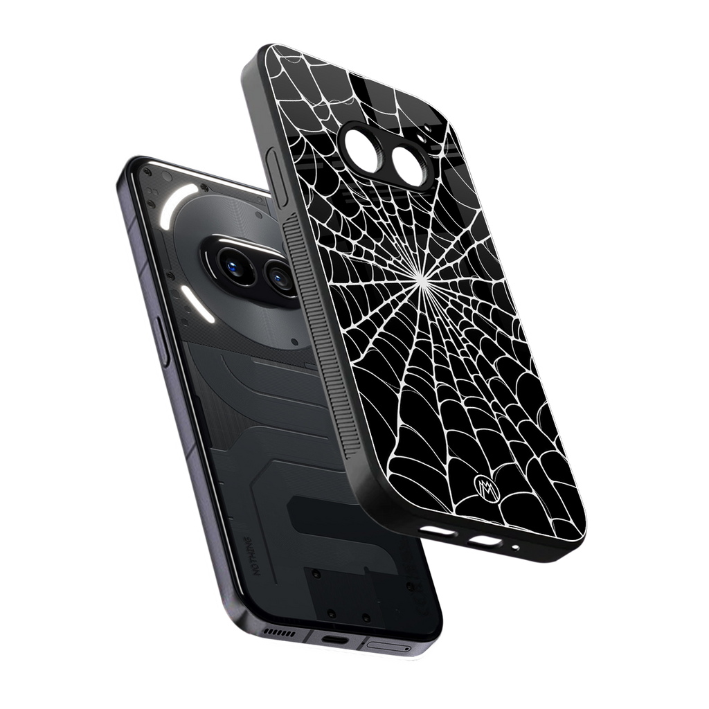 spider swirl back phone cover | glass case for nothing phone 2a