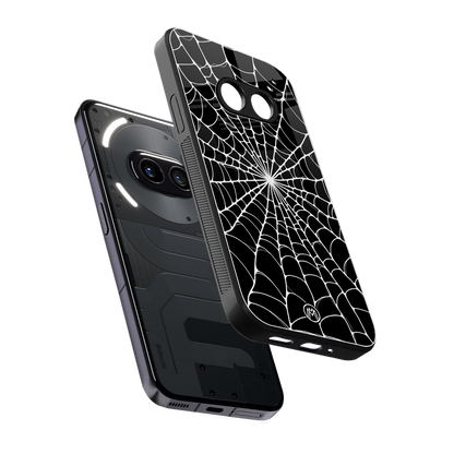 spider swirl back phone cover | glass case for nothing phone 2a