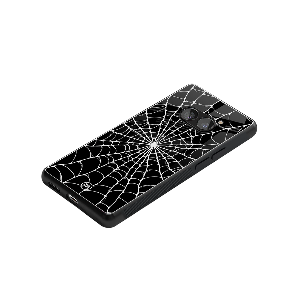 spider swirl back phone cover | glass case for nothing phone 2a