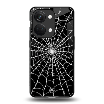 spider swirl back phone cover | glass case for oneplus nord 3