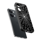 spider swirl back phone cover | glass case for oneplus nord 3