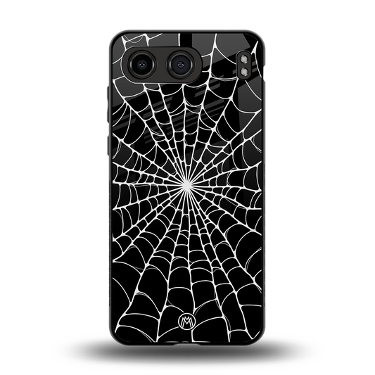 spider swirl back phone cover | glass case for oneplus nord 4