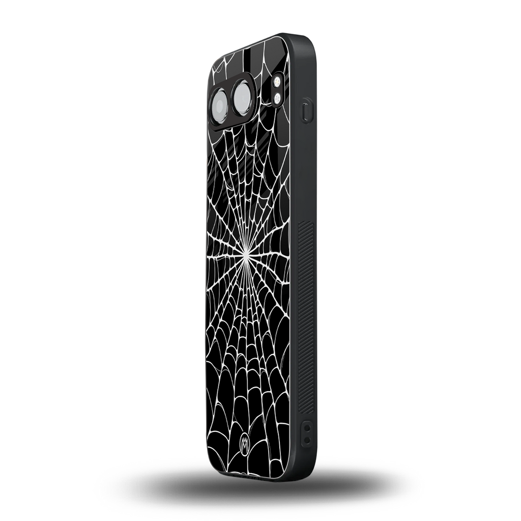 spider swirl back phone cover | glass case for oneplus nord 4