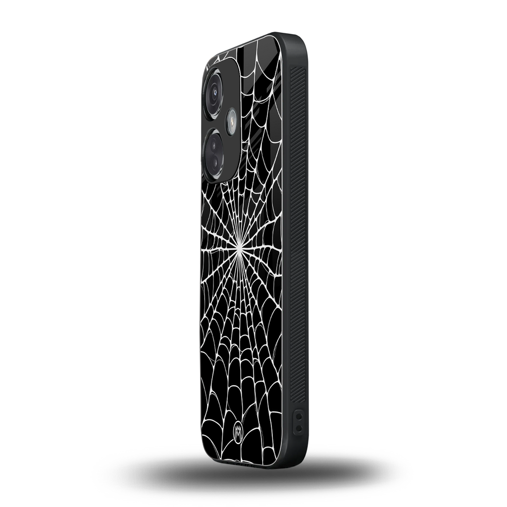 spider swirl back phone cover | glass case for oneplus nord ce 3