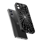 spider swirl back phone cover | glass case for oneplus nord ce 4 lite