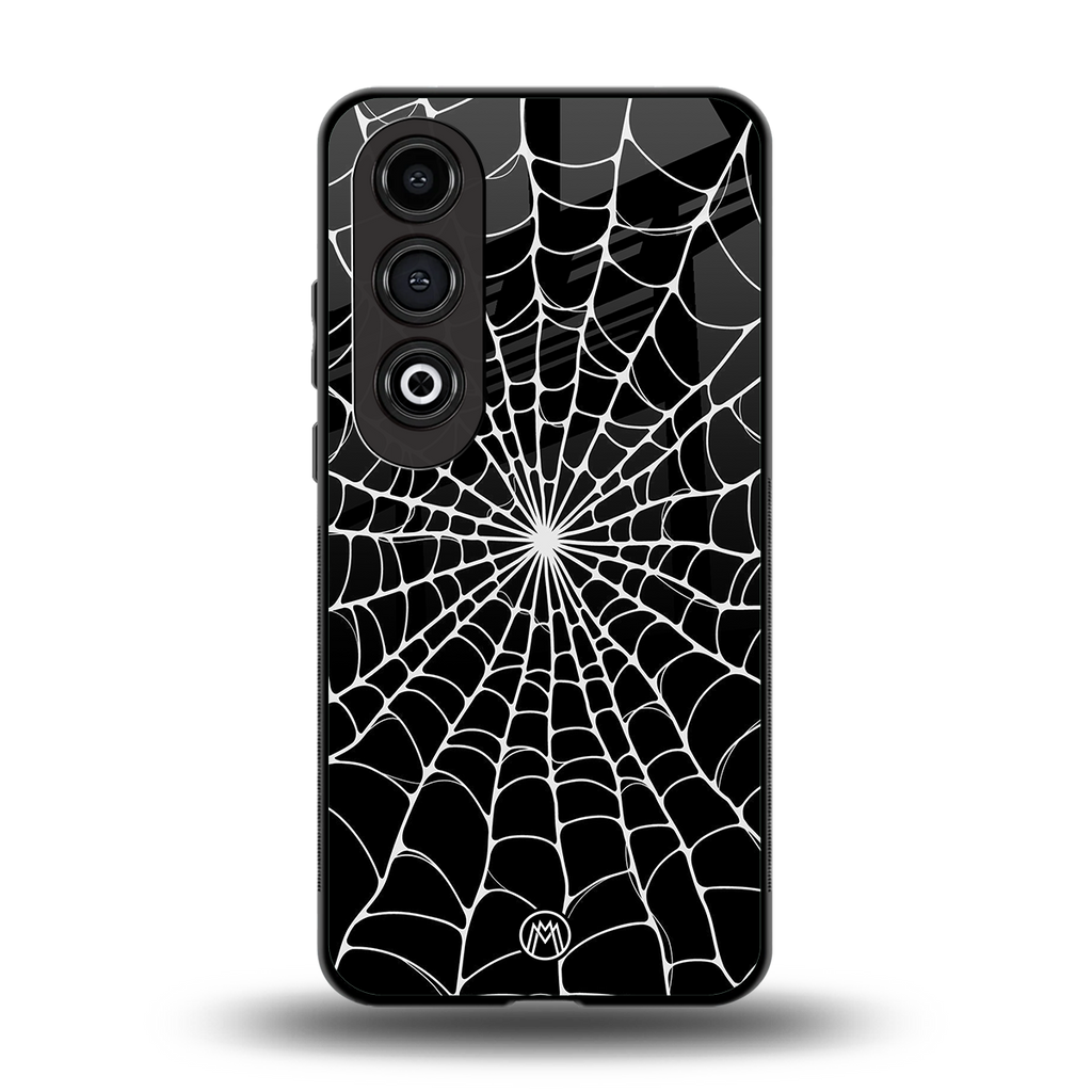 spider swirl back phone cover | glass case for oneplus nord ce 4
