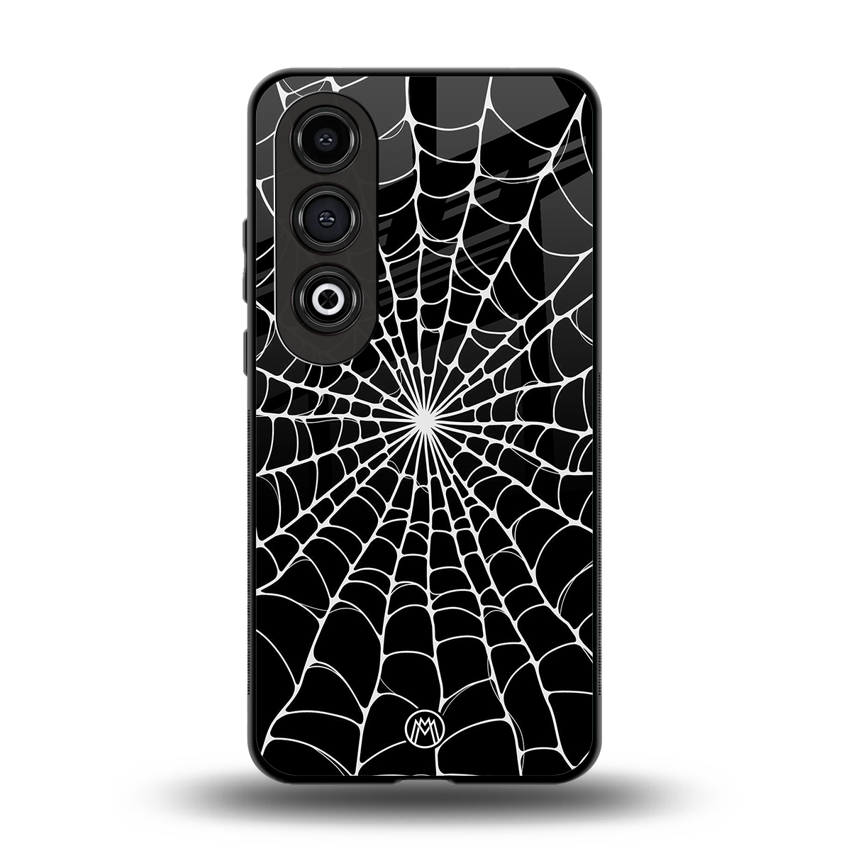 spider swirl back phone cover | glass case for oneplus nord ce 4