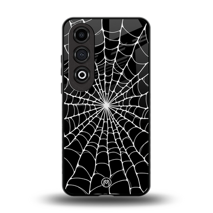 spider swirl back phone cover | glass case for oneplus nord ce 4