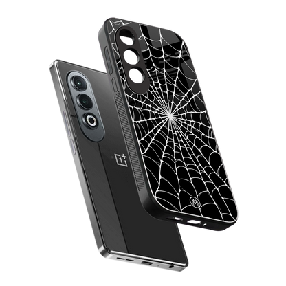spider swirl back phone cover | glass case for oneplus nord ce 4