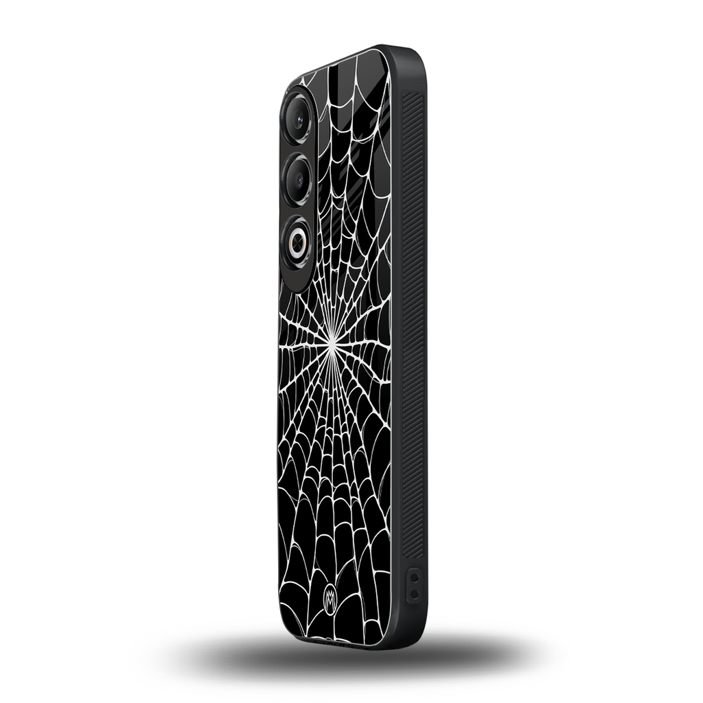 spider swirl back phone cover | glass case for oneplus nord ce 4