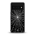 spider swirl back phone cover | glass case for google pixel 6 pro