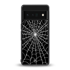 spider swirl back phone cover | glass case for google pixel 6 pro
