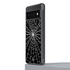 spider swirl back phone cover | glass case for google pixel 6 pro