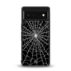 spider swirl back phone cover | glass case for google pixel 6