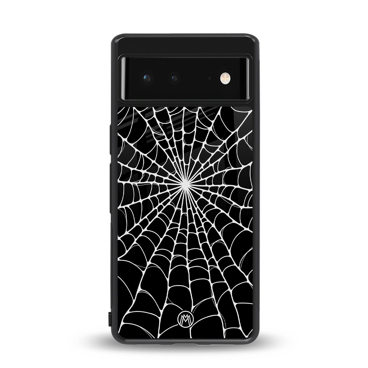 spider swirl back phone cover | glass case for google pixel 6