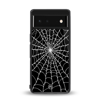 spider swirl back phone cover | glass case for Google Pixel 6A