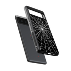 spider swirl back phone cover | glass case for google pixel 6