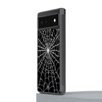 spider swirl back phone cover | glass case for google pixel 6