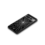 spider swirl back phone cover | glass case for google pixel 7 pro