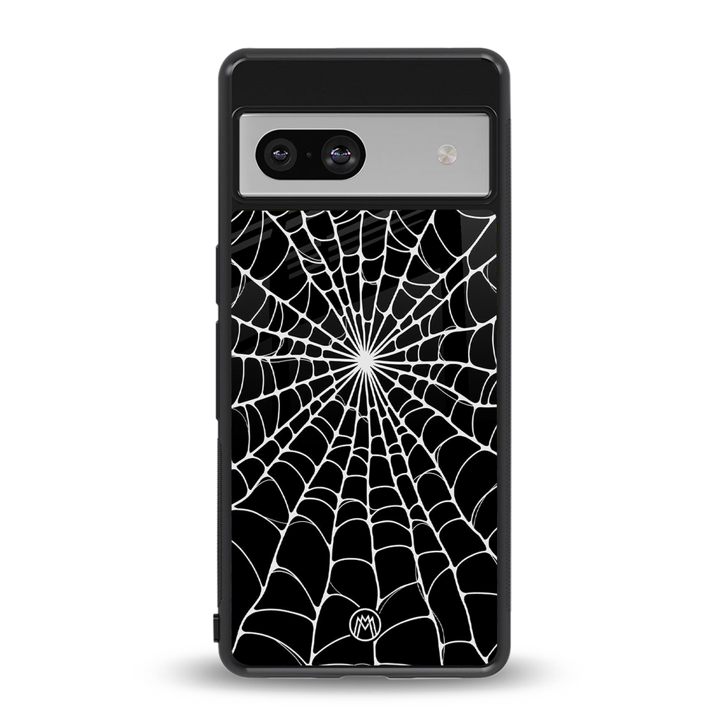 spider swirl back phone cover | glass case for Google Pixel 7