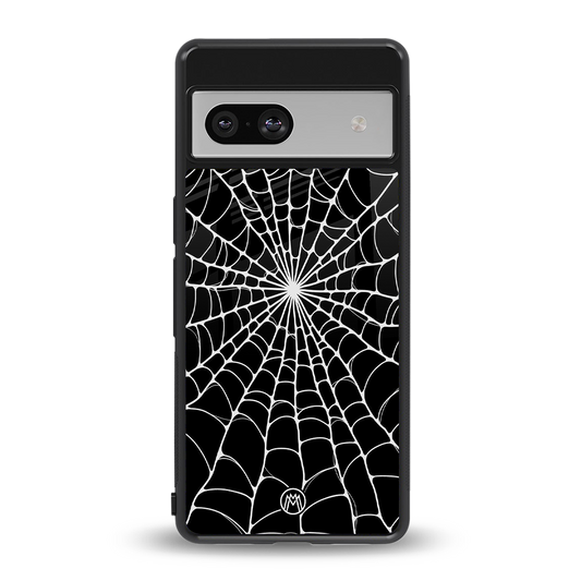 spider swirl back phone cover | glass case for Google Pixel 7