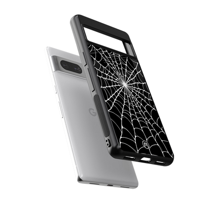 spider swirl back phone cover | glass case for Google Pixel 7A