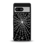 spider swirl back phone cover | glass case for Google Pixel 8