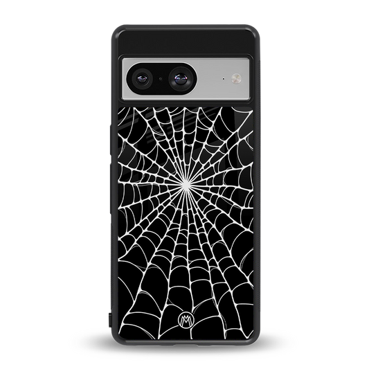 spider swirl back phone cover | glass case for Google Pixel 8