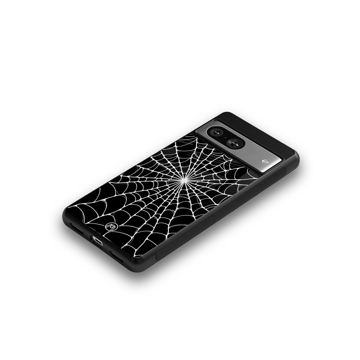 spider swirl back phone cover | glass case for Google Pixel 8