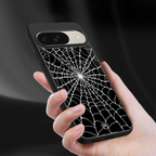 spider swirl back phone cover | glass case for google pixel 9