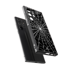 spider swirl back phone cover | glass case for samsung galaxy s23 ultra