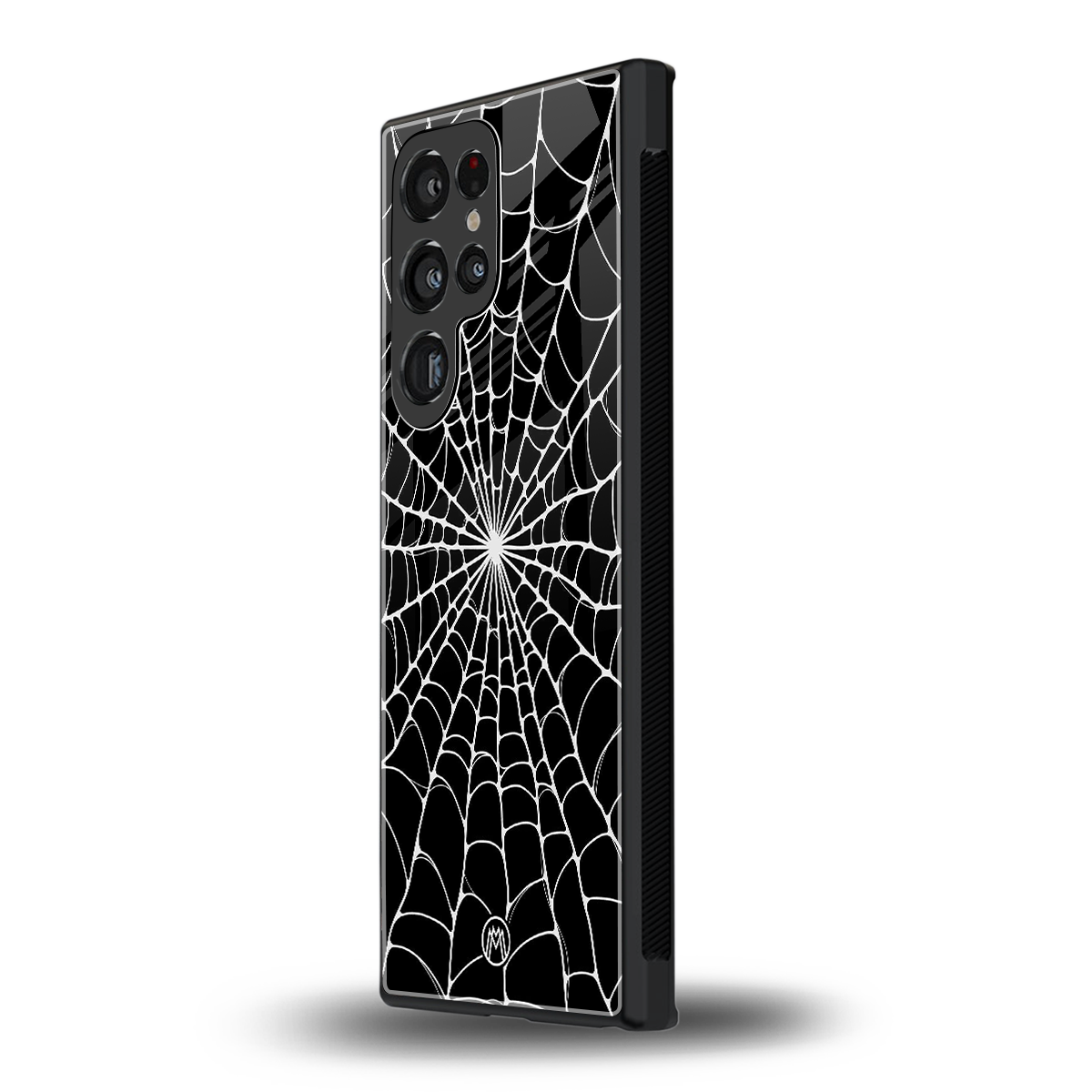 spider swirl back phone cover | glass case for samsung galaxy s23 ultra