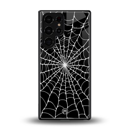 spider swirl back phone cover | glass case for samsung galaxy s25 ultra