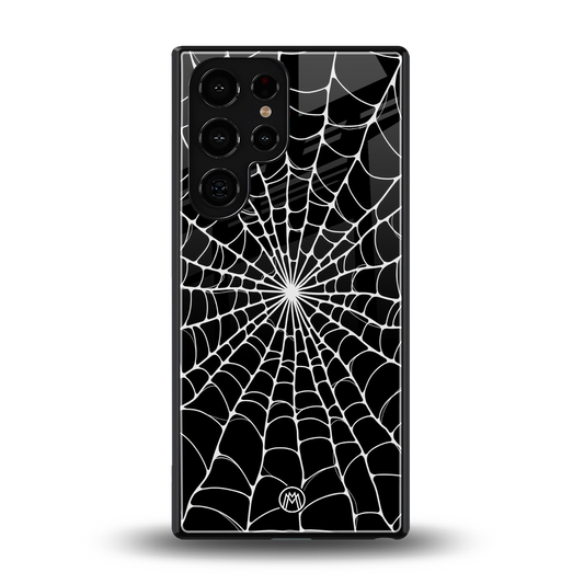 spider swirl back phone cover | glass case for samsung galaxy s25 ultra