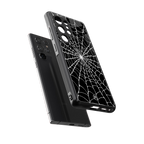 spider swirl back phone cover | glass case for samsung galaxy s25 ultra