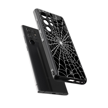 spider swirl back phone cover | glass case for samsung galaxy s25 ultra