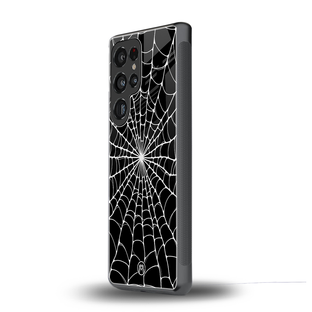 spider swirl back phone cover | glass case for samsung galaxy s25 ultra