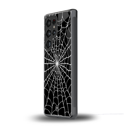 spider swirl back phone cover | glass case for samsung galaxy s25 ultra